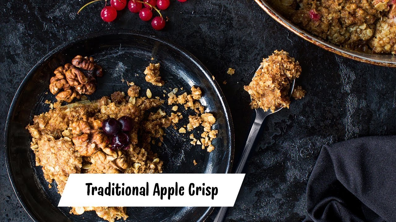 Traditional Apple Crisp, with Oat Topping EASY & HEALTHY RECIPE YouTube
