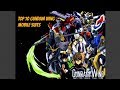 Top 10 Gundam Wing Mobile Suits