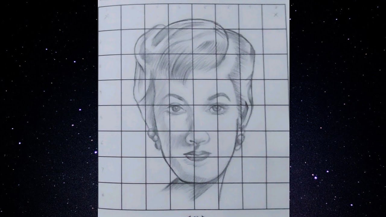 Tutorial । Portrait With Grid Pattern Method । - YouTube
