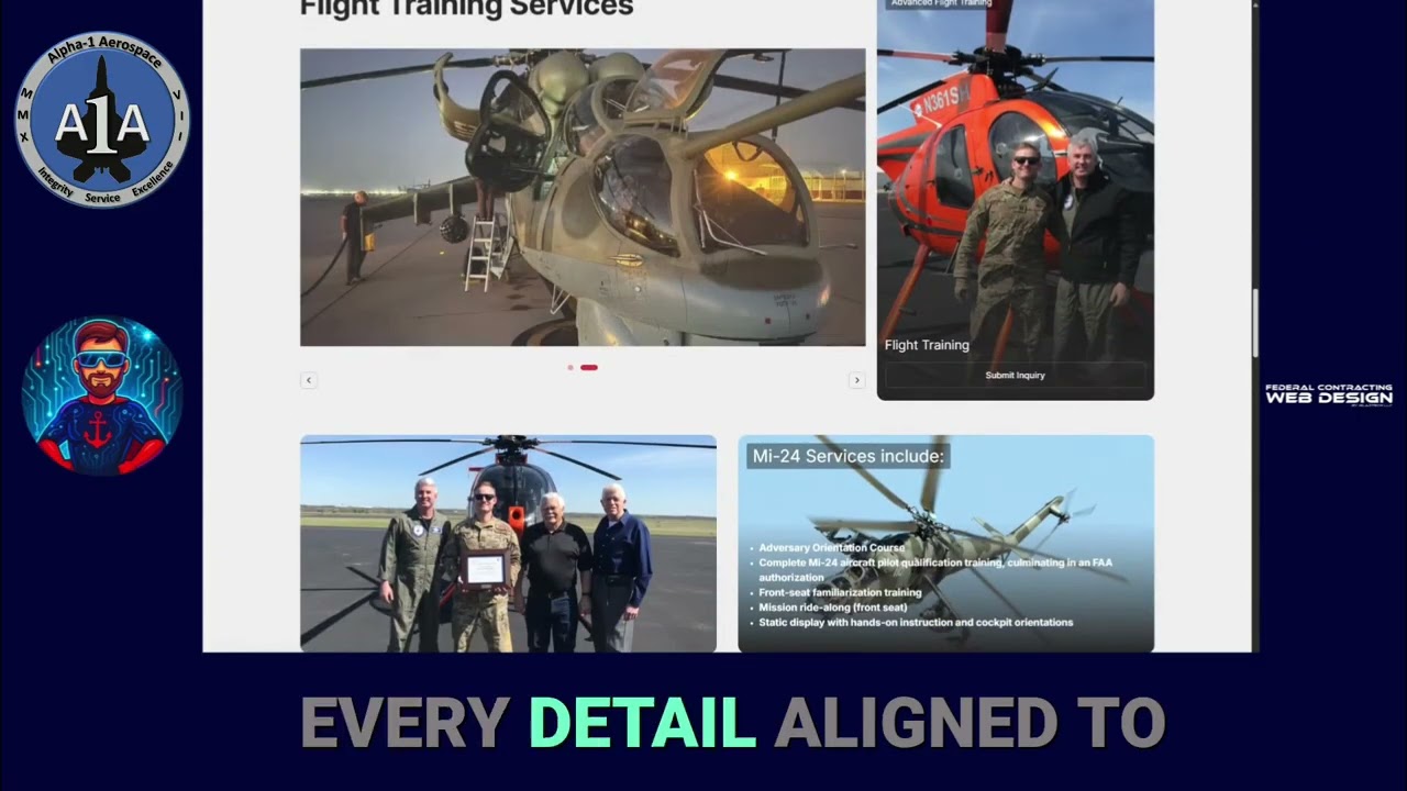 Alpha-1 Aerospace Website Redesign: Mission Readiness Signal | Federal & Defense Contracting