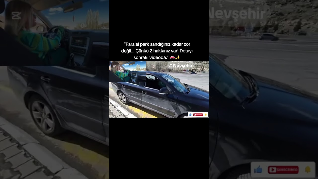 “Paralel park 🚗✨#nevşehir #reelsvideo #keşfet #ehliyet #paralelpark 