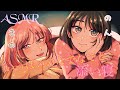 【ASMR】頑張った君にのんと希乃がご褒美あげます♡(なでなでと添い寝ver)[To you who worked hard...Pat the head & Sleeping together ]