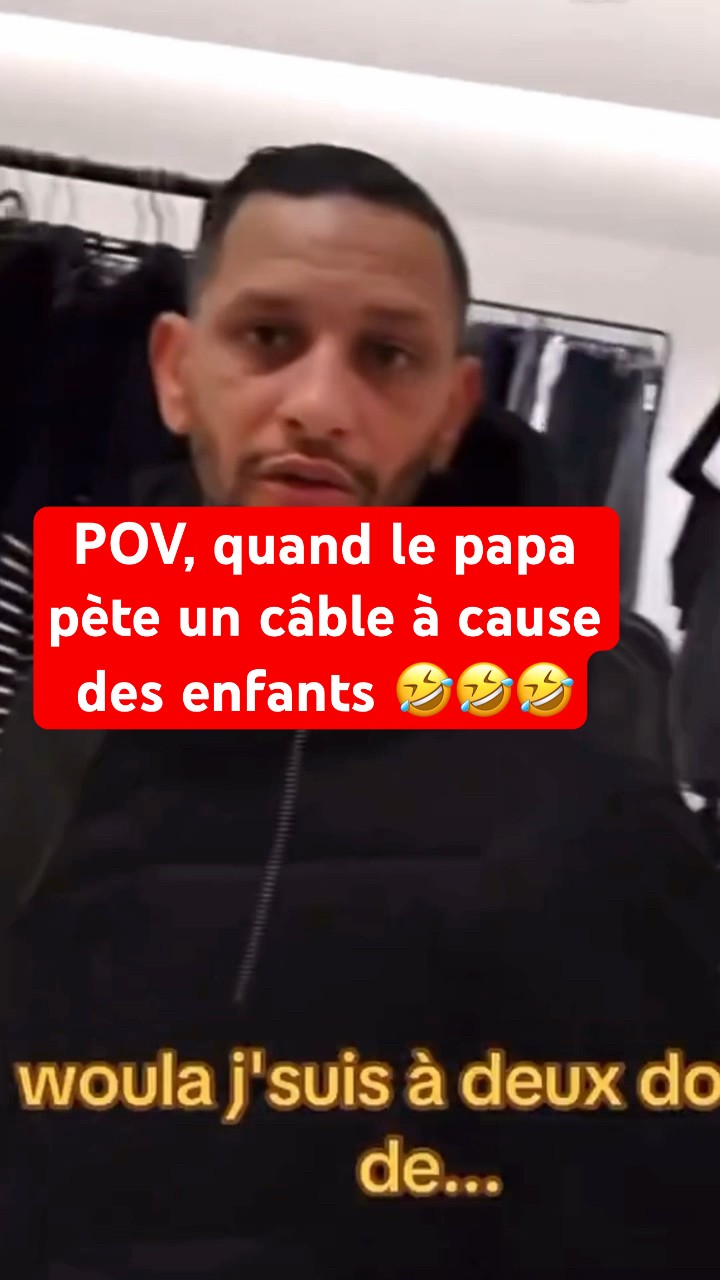 POV quand le papa pète un câble à cause des enfants lol #papa #humour # ...