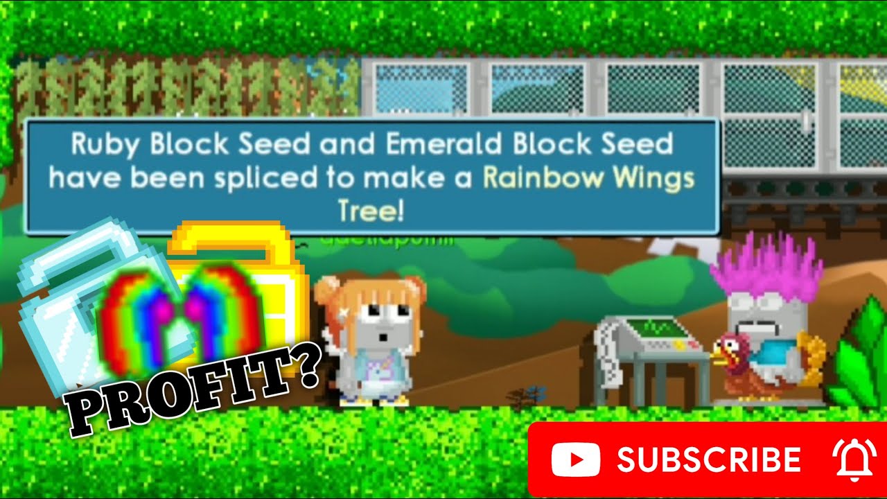 HOW TO MAKE RAINBOW WING GROWTOPIA INDONESIA