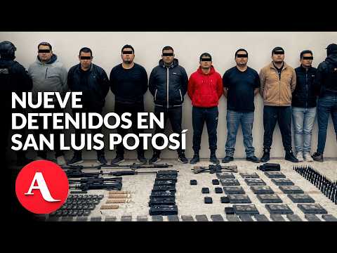 Operativo contra robo a transportistas deja nueve detenidos en San Luis Potosí