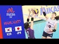 KOREA vs. JAPAN - Highlights Women | Week 5 | Volleyball Nations League 2019