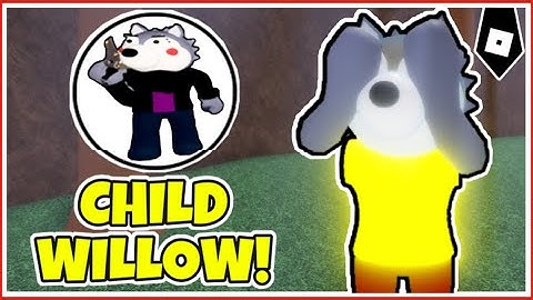 How to get "CHILD WILLOW" BADGE + KID WILLOW MORPH/SKIN in PIGGY RP CUSTOMS! - ROBLOX