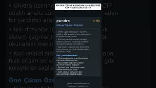 GitHub Trend Depoları: 0xb0bb/pwndra 🇹🇷