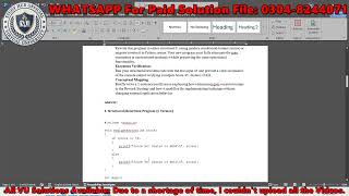 SE602 Assignment 2 Solution Spring 2026 , SE602 Assignment 2 Solution 2026 #SE602 #vuassignments