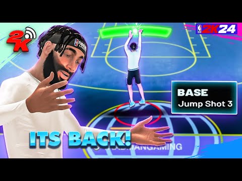 i found the REAL BASE 3 in NBA 2K24 🤯 FASTEST JUMPSHOT is BACK!!😭