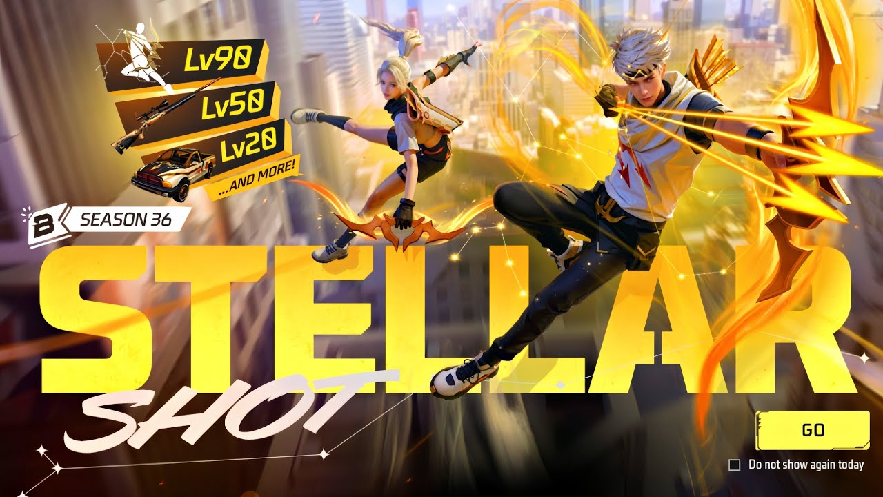 Free Fire New Booyah Pass Event Stellar Shot 2025 | December Booyah ❣️ Pass Season 36 Stellar Shot🫣