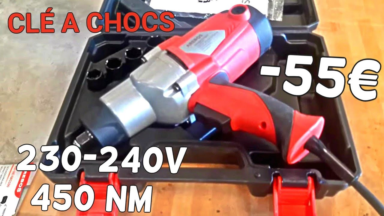 CLÉ A CHOCS A -55€ 230-240V 450 Nm Arebos 