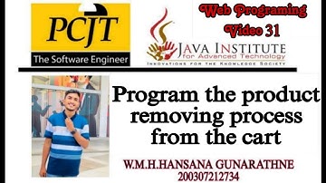 Web Programming Video 31 | Java Institute | Eshop |
