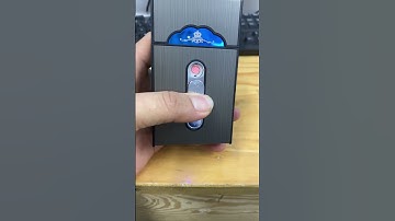 Hộp đựng nguyên bao 20 điếu kèm bật lửa điện chống va đập #batlua #hopdungthuocla #hopthuocla