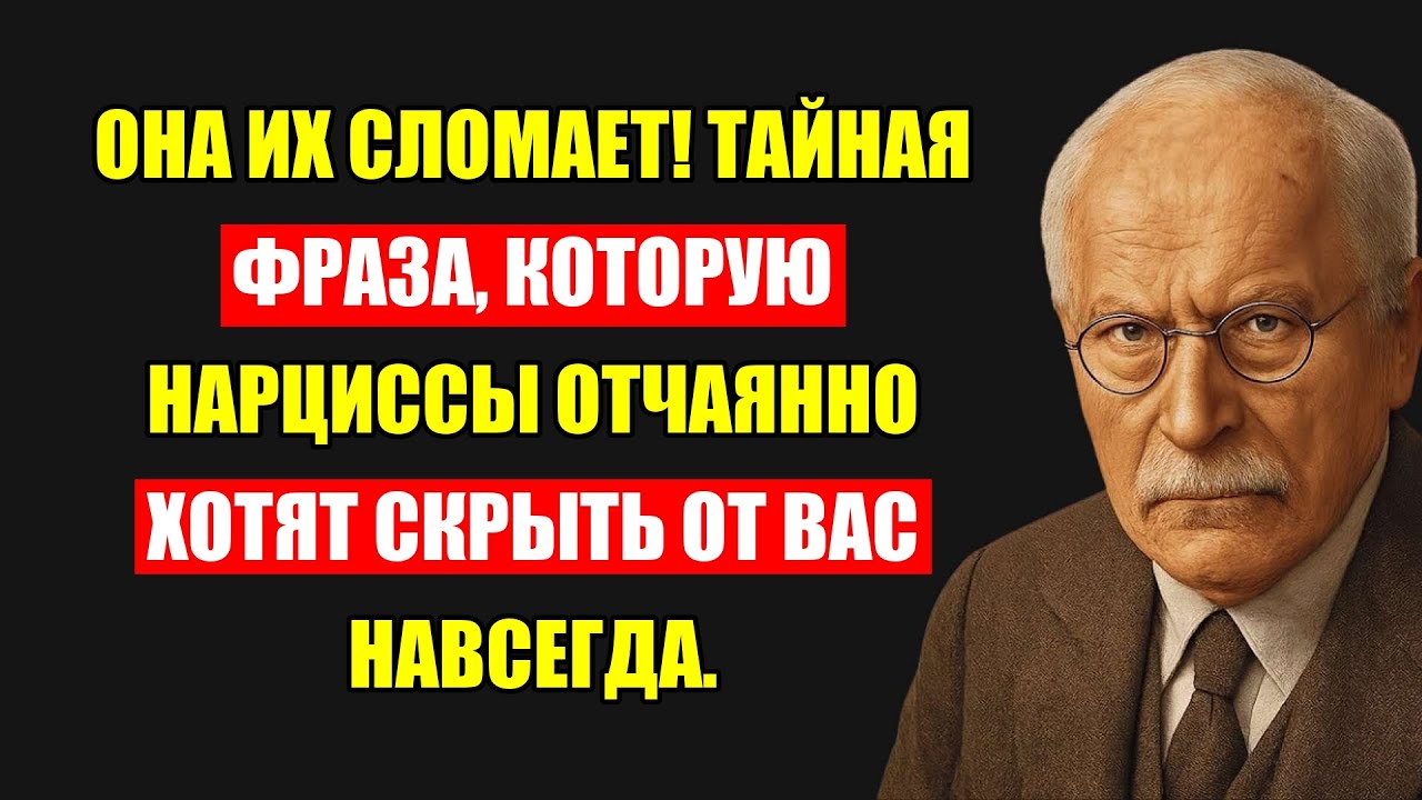 Тайная Фраза, Которую Нарциссы Отчаянно Молят Вас Никогда Не Говорить. Карл Юнг