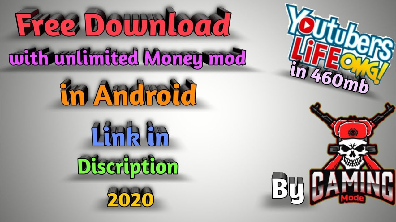 How do download youtubers life (with unlimited Money mod 2020)link