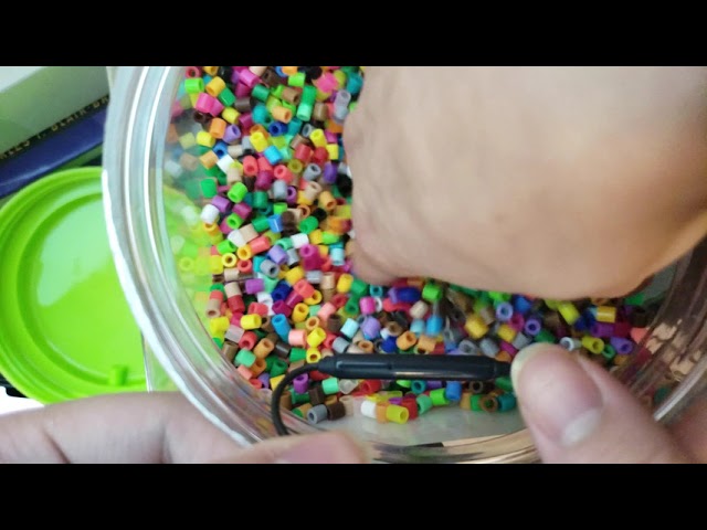 NEW 4K AMSR BEAD PLAYING WITH JAR TAPPING class=