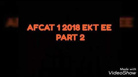 AFCAT 1 2018 EKT QUESTIONS ASKED || ELECTRICAL AND ELECTRONICS