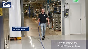 How to retract with air and water hose | CEJN SafetyReel G2