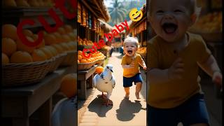 “Shararti Kabootar Aur Baby 😄 | Market Story”#ai #baby #shots