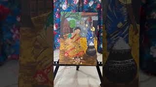 Rural Life" / "Traditional Village Women" / "Indian Folk Art"...🍃👩