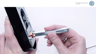 Elektronikbeschlag Montage Smartschild Halbgarnitur Ces Omega Flex