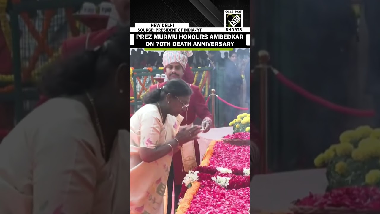 President Murmu solemnly pays tribute to Dr. B.R. Ambedkar on his 70th death anniversary