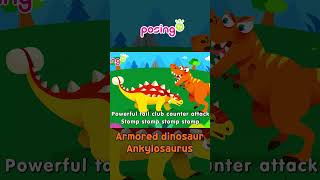 💥Armored dinosaur, Ankylosaurus VS T-rex | posingTV #shorts