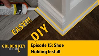 DIY Shoe Molding Baseboard Install // Project Needle: Episode 15
