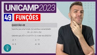 UNICAMP 2023 - Q49 - Suponha que uma função ƒ(x) satisfaça à propriedade ƒ(x . y) ... - FUNÇÕES