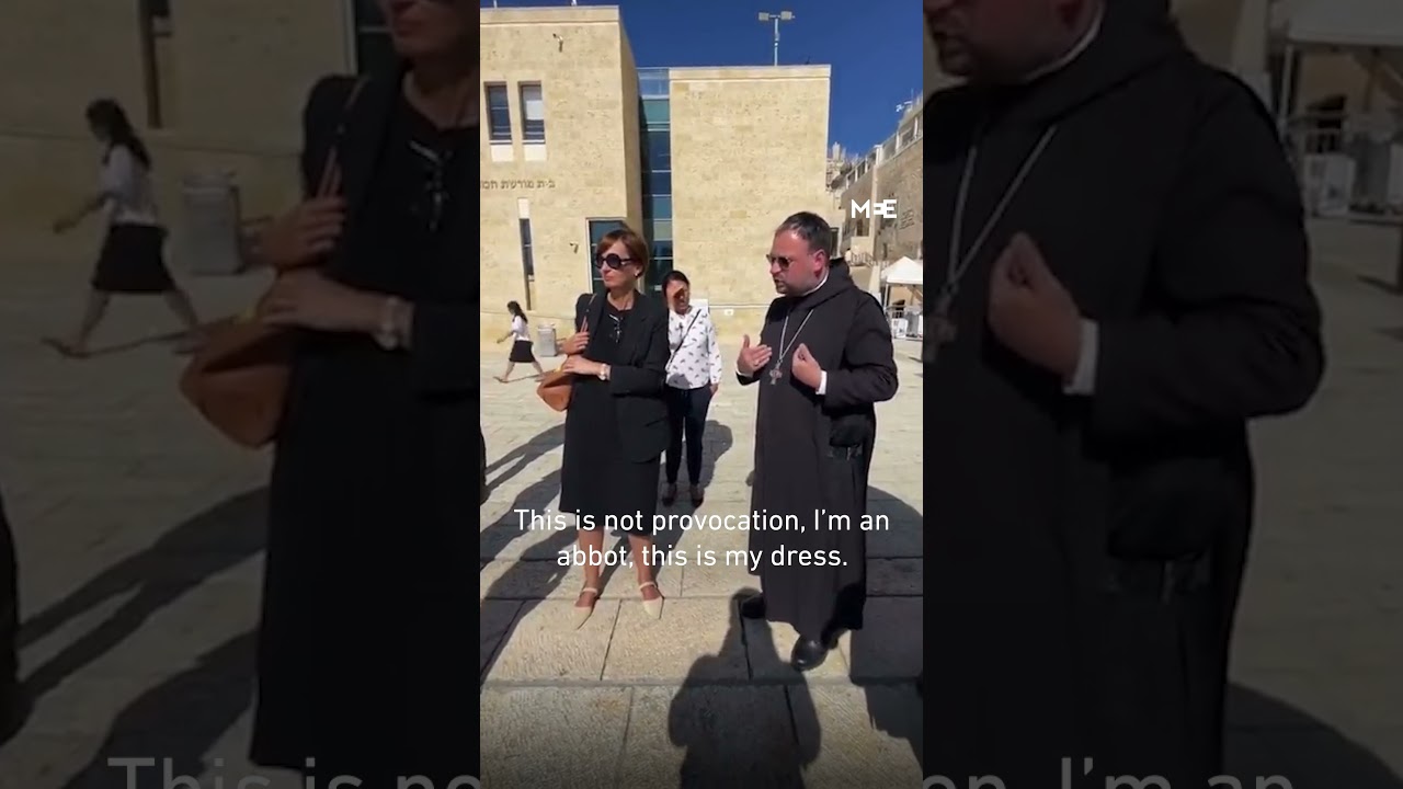 German abbot told to cover his cross by Israeli guard during Jerusalem tour