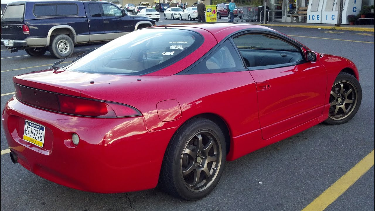 340 WHP Mitsubishi Eclipse 2G walk around + exhaust rev