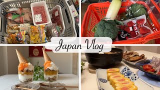 house wife vlog | japan grocery shopping, season a new pan, mandarin orange parfait