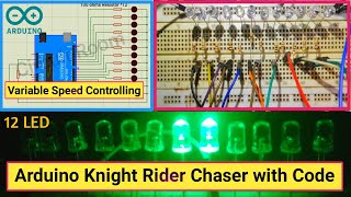How to Make Knight Rider Circuit with Arduino | Knight Rider LED Chaser Arduino | LED Chaser