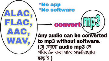 How to Change Audio Files to .mp3 with no Software By TKP