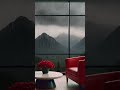 Thunderstorm Window View ⚡🌧️ Relaxing Rain & Mountain Ambience #thunderstorm