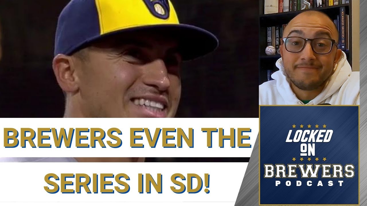 Milwaukee Brewers even the series in San Diego! A complete team win sets up the rubber match.