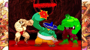 Marvel VS Capcom 2 - Zangief/Amingo/Hulk - 8 Star Difficulty Playthrough