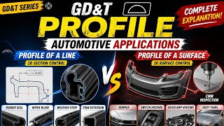 GD&T Profile Tolerance Explained In Hindi | Profile Of A Line Vs Profile Of A Surface