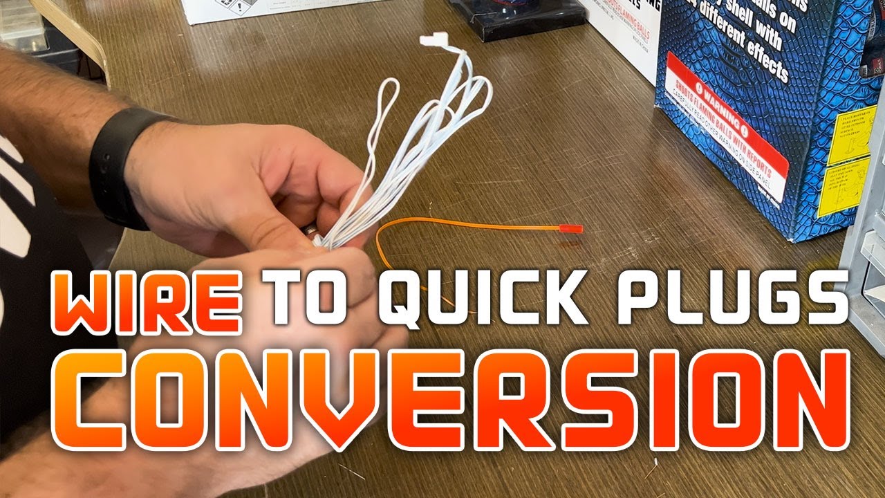 eMatch/Igniter Wire to Quick Plugs Conversion YouTube