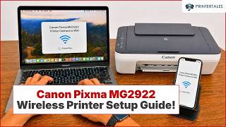 How to Set Up Canon Pixma MG2922 Wireless Printer | Printer Tales