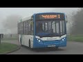 Buses &amp; a Hobgoblin Truck near Hazel Leys in Corby in the fog March 2026