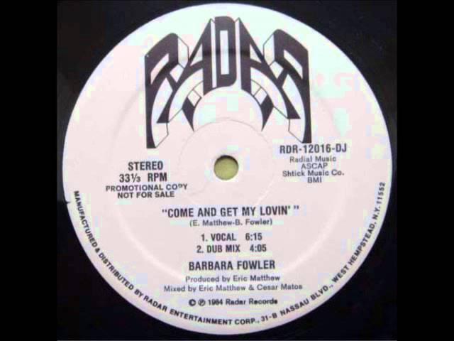 Barbara Fowler   Come And Get My Lovin'