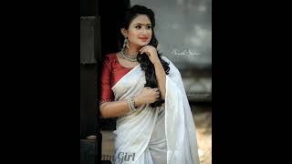Malayalam Serial Actresses In Cute Color Saree Look
