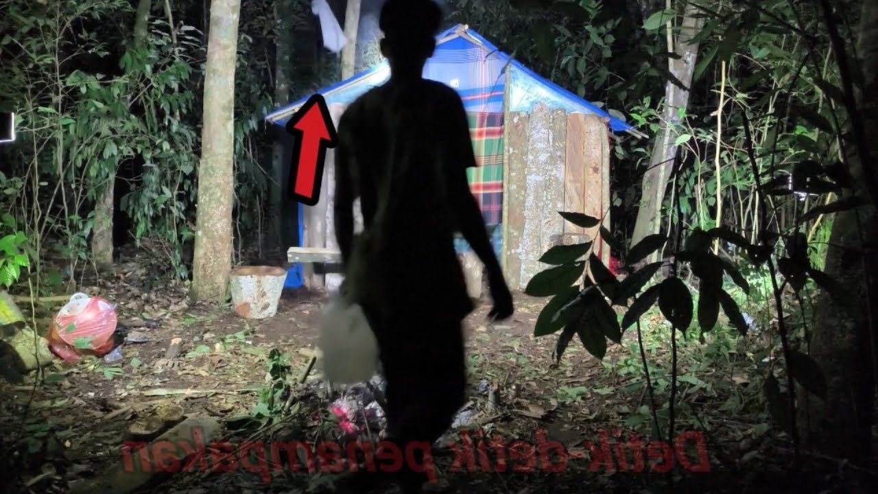 Camping horor diguyur hujan deras, ketemu sosok penghuni hutan angker