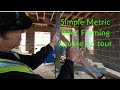 Setting out roof timbers My simplified Metric roof framing square on tour