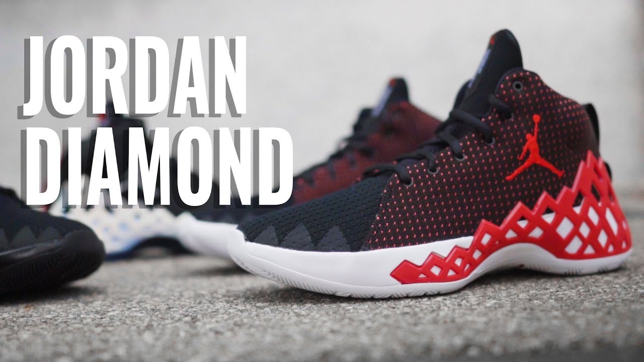 basketball shoe jordan jumpman diamond mid