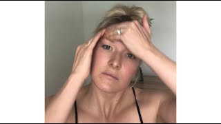 60 second at home facial massage to destress + lift and firm