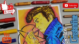 How To Draw John Constantine Sketch Character Design Sketch Time-Lapse Sketching
