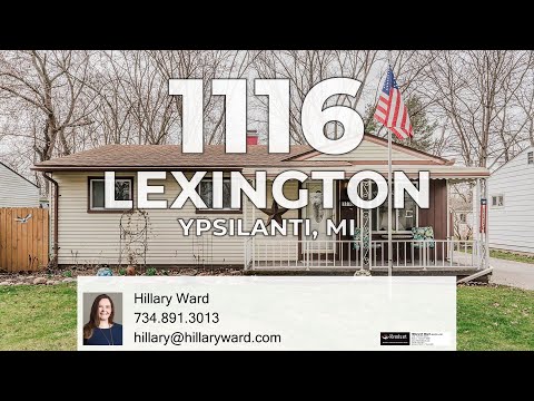 1116 Lexington Parkway, Ypsilanti, MI home video tour